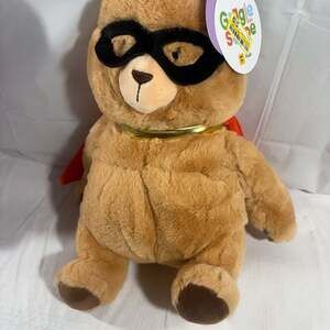 Scentsy Buddy Sebastian the Super Hero Teddy Bear Plush Blue Cape
